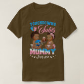 Touchdowns oder Tutus Mommy-Lieben Sie Geschlecht T-Shirt (Design vorne)
