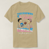 Touchdowns oder Tutus Onkel Lieben Sie Geschlecht T-Shirt (Design vorne)