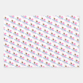 Touchdowns oder Tutus Pink Blue Gender Reveal Part Geschenkpapier Set (Vorderseite 3)