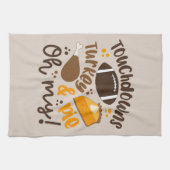 Touchdowns Türkei & Pie | Oh, Geschirrtuch (Horizontal)