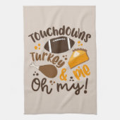 Touchdowns Türkei & Pie | Oh, Geschirrtuch (Vertikal)
