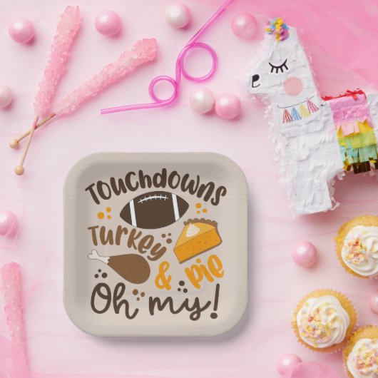 Touchdowns Türkei & Pie | Oh, Pappteller (Party)