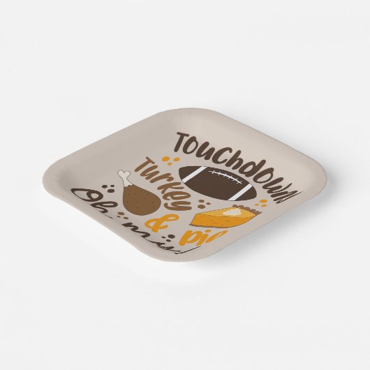 Touchdowns Türkei & Pie | Oh, Pappteller (Gewinkelt)