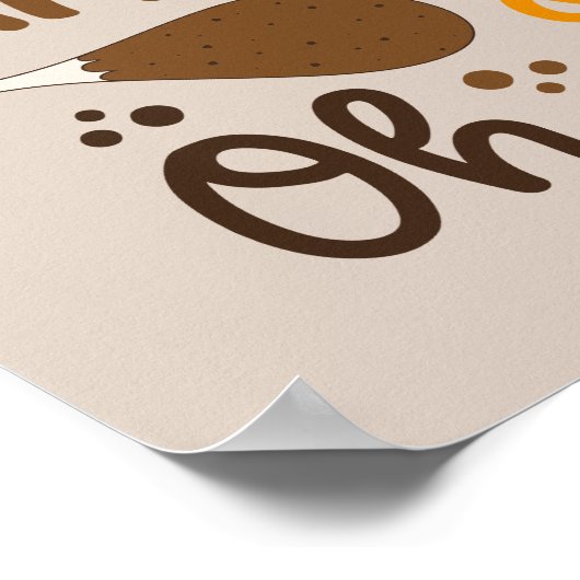 Touchdowns Türkei & Pie | Oh, Poster (Ecke)