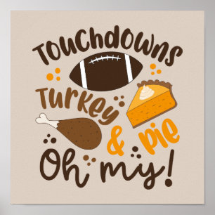 Touchdowns Türkei & Pie Oh, Poster