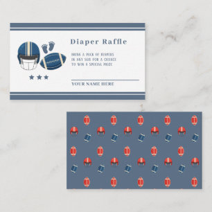 Touchdowns und Tiny Toes, Fußball-Babydusche Begleitkarte