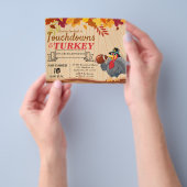 Touchdowns und Türkei Erntedank Einladung Flyer (Gruppe)
