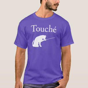 Touche Fechten Katze Katzenliebhaber Foil Junge Re T-Shirt
