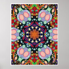 Touche Kinetic Collage Kaleidoscope Poster