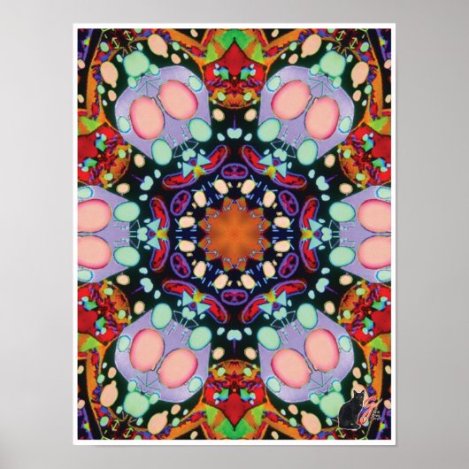 Touche Kinetic Collage Kaleidoscope Poster (Vorne)