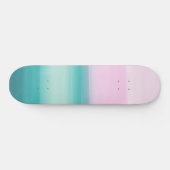 Touchen Seafoam Aquamarin Rosa Wasserfarbe Abstrak Skateboard (Horizontal)