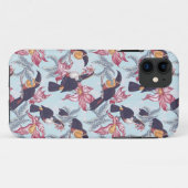 Toucher mit exotischer Blume Case-Mate iPhone Hülle (Rückseite (Horizontal))