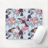 Toucher mit exotischer Blume Mousepad (Mit Mouse)