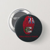 Touchfingerabdruckflagge von den Bermudas Button (Vorne & Hinten)
