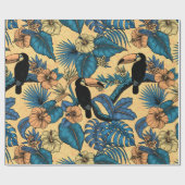 Touchgarten in Gelb und Blau Geschenkpapier (Flach)