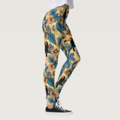 Touchgarten in Gelb und Blau Leggings (Rechts)