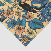 Touchgarten in Gelb und Blau Seidenpapier (Ausschnitt)