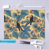 Touchgarten in Gelb und Blau Seidenpapier (Handwerk)