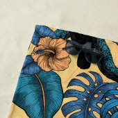 Touchgarten in Gelb und Blau Strandtuch (Beispiel)