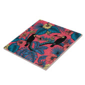 Touchgarten in Rot und Blau Fliese (Seite)