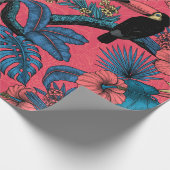 Touchgarten in Rot und Blau Geschenkpapier (Ecke)