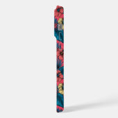 Touchgarten in Rot und Blau iPhone Hülle (Linke Seite)