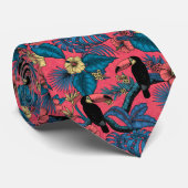 Touchgarten in Rot und Blau Krawatte (Gerollt)