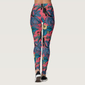 Touchgarten in Rot und Blau Leggings (Rückseite)