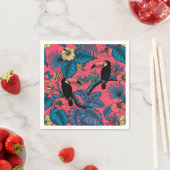 Touchgarten in Rot und Blau Serviette (Beispiel)