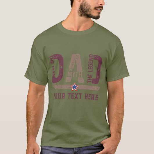 Touching design for Father's Day. T-Shirt (Vorderseite)