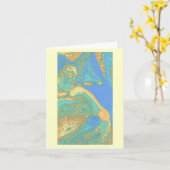 Touching Oshun - notecard Karte (Gelbe Blume)