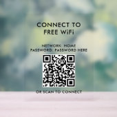 Touchless Menu QR Code WiFi verbinden Acrylschild (Neutral)