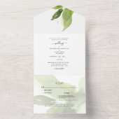 Touchs der Swash-Hochzeit im Frühjahr All In One Einladung (Innen)