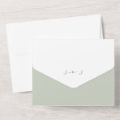 Touchs von Swash-Initialen für Frühjahrsfolien All In One Einladung (Rückseite)