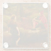 Touchstone and Audrey (by John Collier) Glasuntersetzer (Rückseite)