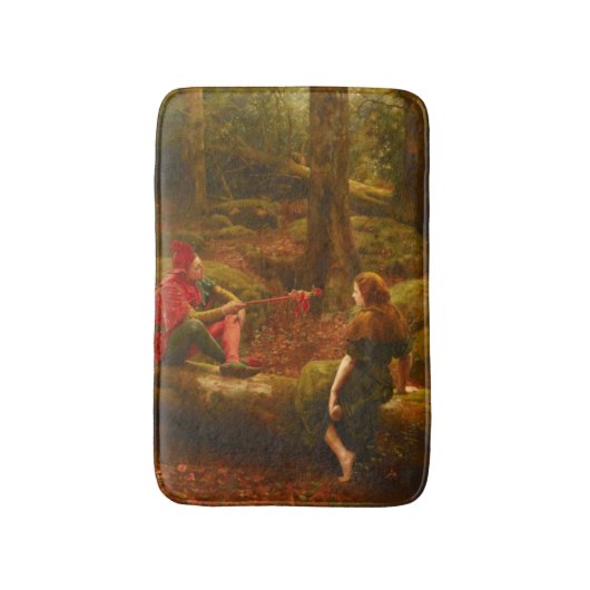 Touchstone and Audrey (In the Forest of Arden) Badematte (Vorderseite Vertikal)