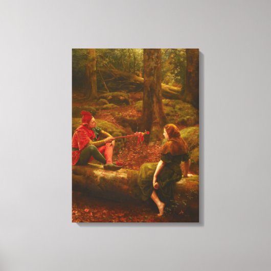 Touchstone and Audrey (In the Forest of Arden) Leinwanddruck (Vorderseite)