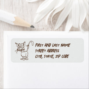 Tough Alley Cat Cartoon - Funny Tomcat Höhenlage