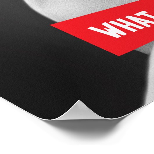 Tough Beared Baby Boy Poster (Ecke)