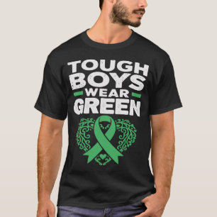 Tough Boys tragen grünes Unterstützungsband Männer T-Shirt