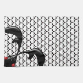 TOUGH BUNNY Niedlich Boxer Rabbit Geschirrtuch (Horizontal)