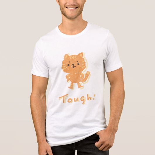 Tough cat Tri-Blend shirt (Vorderseite)
