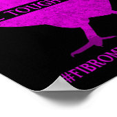 Tough Chick Fibromyalgie Krieger - Bewusstsein Poster (Ecke)