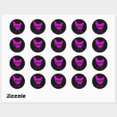 Tough Chick Fibromyalgie Krieger - Bewusstsein Runder Aufkleber (Blatt)