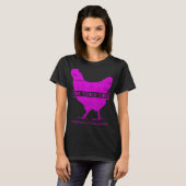 Tough Chick Fibromyalgie Krieger - Bewusstsein T-Shirt (Vorne ganz)