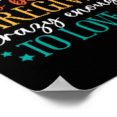 Tough Enough To Be A Caregiver Crazy To Love It Poster (Ecke)