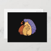 Tough Igel Liebe Postkarte (Vorne/Hinten)
