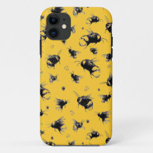 Tough iPhone Case mit Bee Pattern