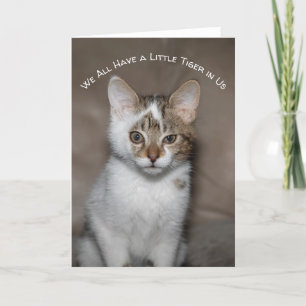 Tough Little Kittie Greeting Card Karte