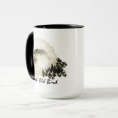 Tough Old Bird Bald Eagle USA Militärquote Tasse (Vorderseite Links)
